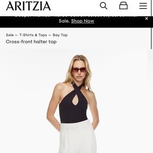 Selling ARITZIA halter top size L $30